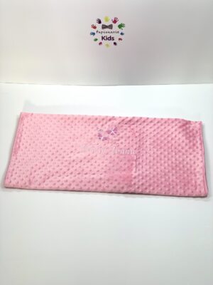 Păturică brodată - Balerina baloane