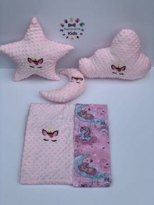 Set pernuțe brodate - Unicorn