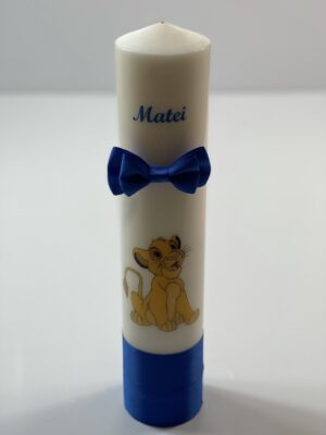 Lumânare botez standard - Regele Leu