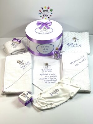 Trusou botez deluxe Ingeras, 11 piese