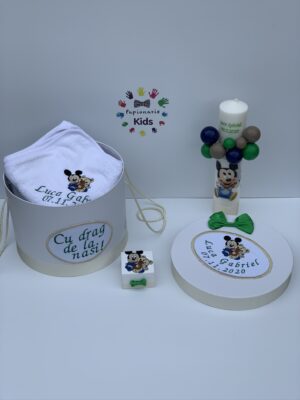 Trusou botez gold Mickey, 10 piese