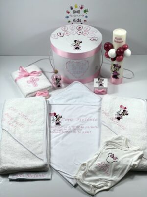 Trusou botez gold Minnie, 10 piese