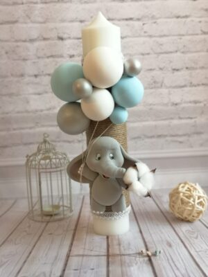 Lumanare fimo Elefant