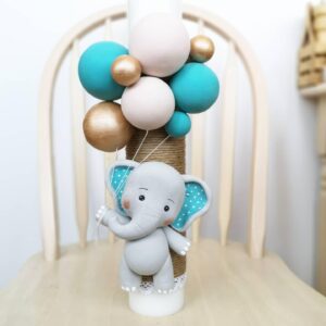 Lumanare fimo, Elefant